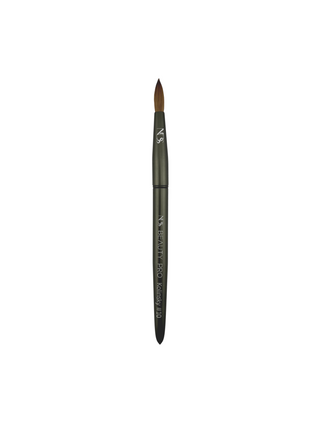 Kolinsky Acrylic Brush #10 - Smoked Black (Crimped)